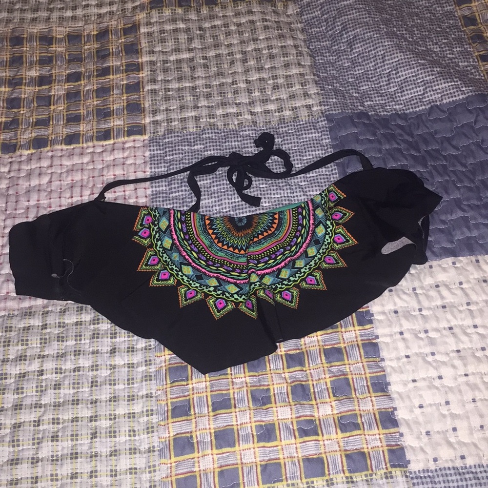 Vibrantly colored bikini top